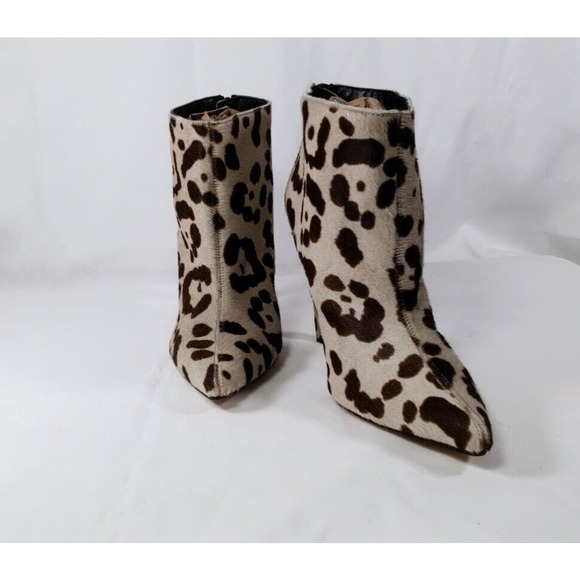 The Mode Collective Leopard, Cheetah Print Ankle Boots Stiletto Heel Size 38 - Picture 16 of 16